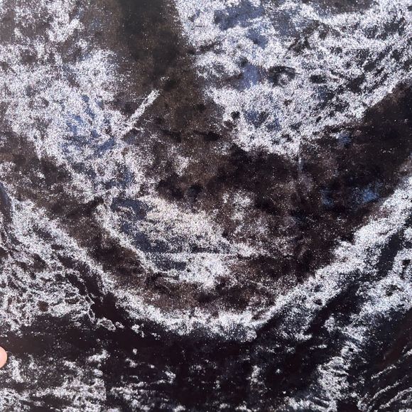 H&M - Black Velour Dress - Size 14 - Picture 6 of 6